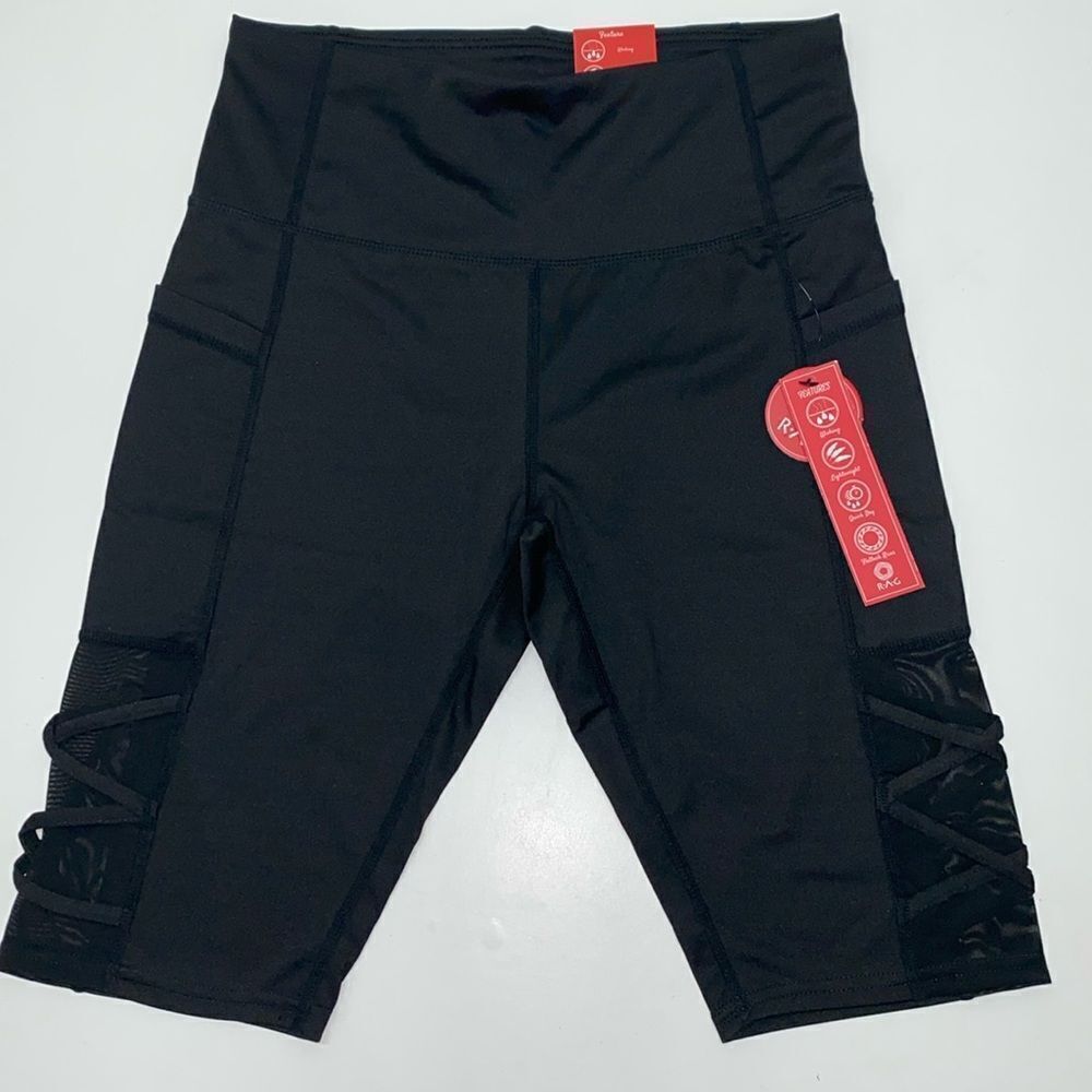 🔥RAG LEGGING SHORT black SZ Medium new